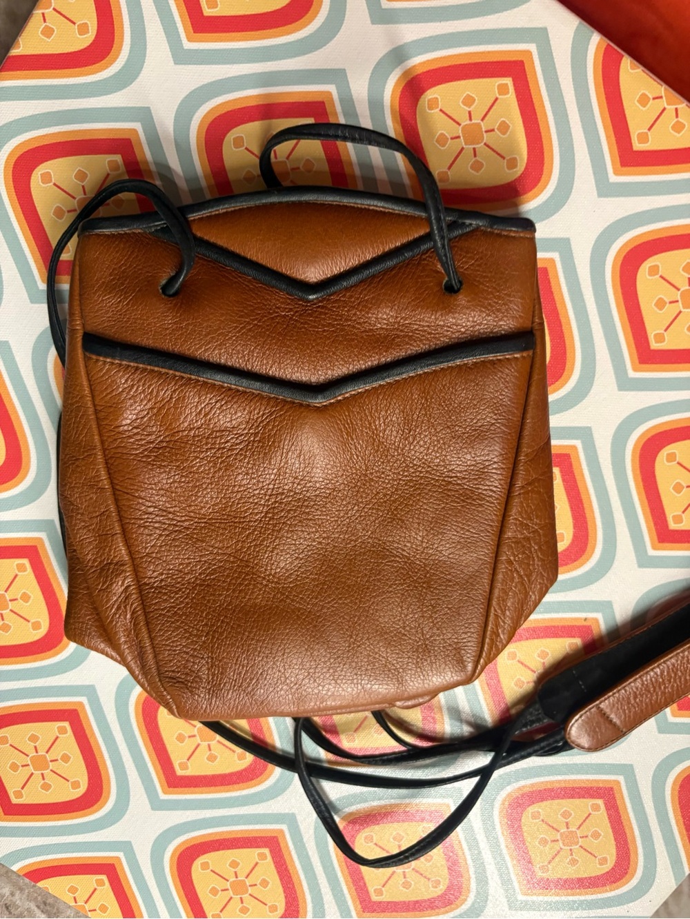 Jo Ann Page Vintage Leather Crossbody Bag